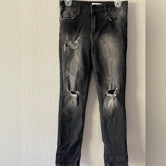 Kubban Distressed Skinny Jeans Size 27 ASOS - Picture 1 of 8